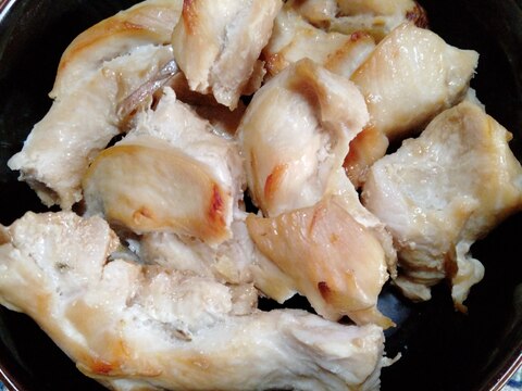胸肉の塩麹ニンニク生姜焼き
